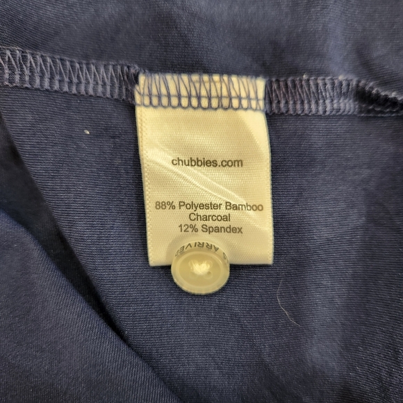 Chubbies Polo Shirt Men’s Large Blue Performance Wear Rooster Casual Golf - Picture 8 of 13